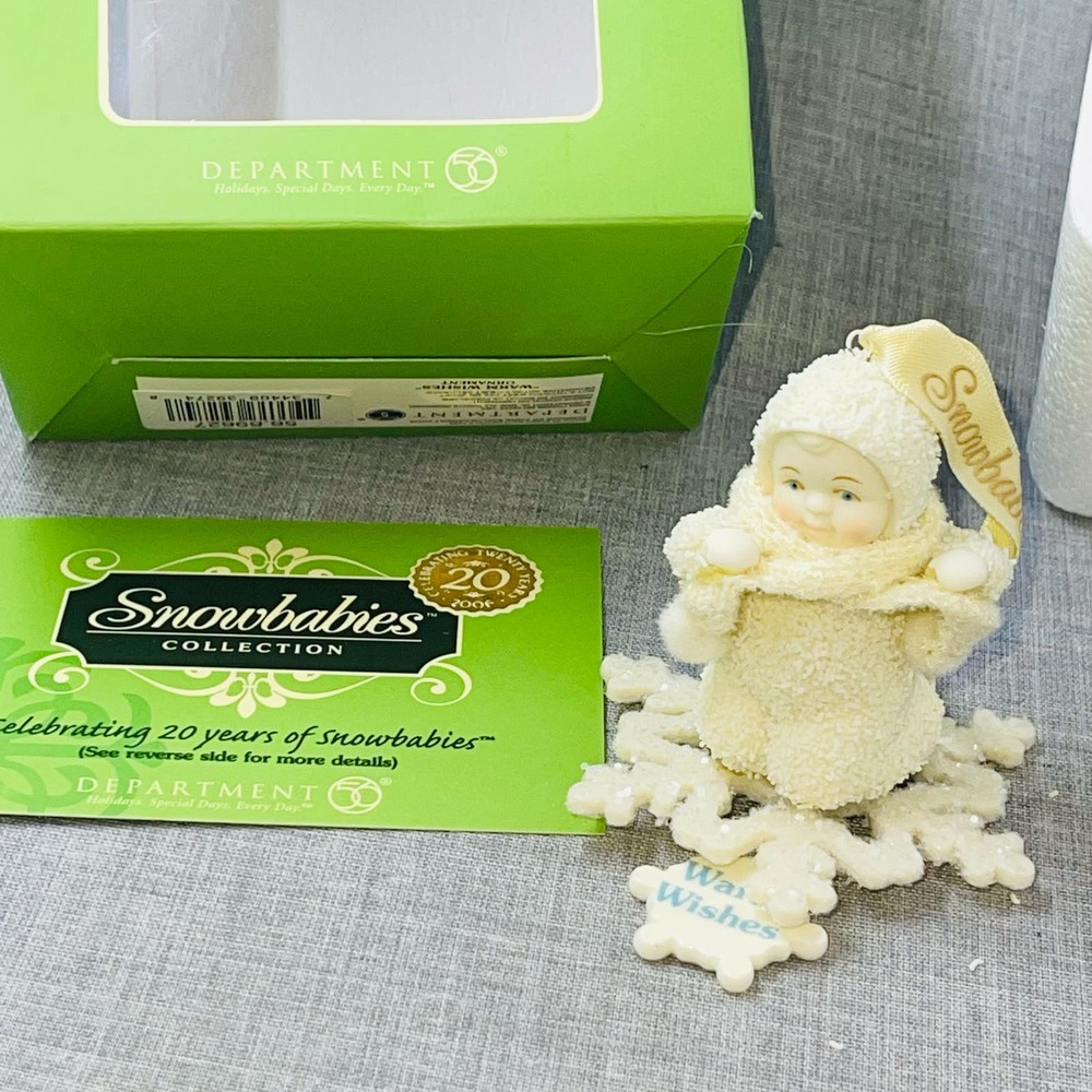Snowbabies Celebrations Special Holiday Dept 56 Warm Wishes NEW in Box Ornament